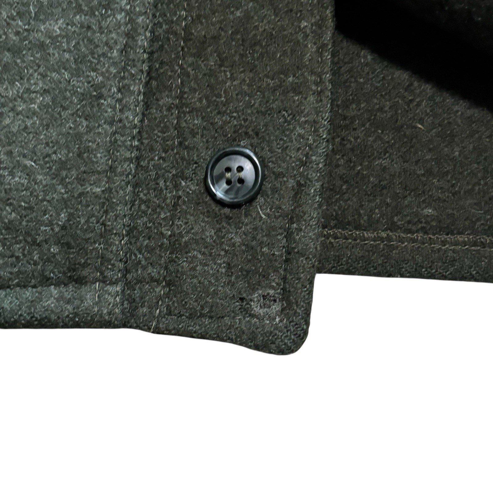 Vintage CC Filson Garment Mackinaw Wool Vest Men’s Size 40 In Forest Green