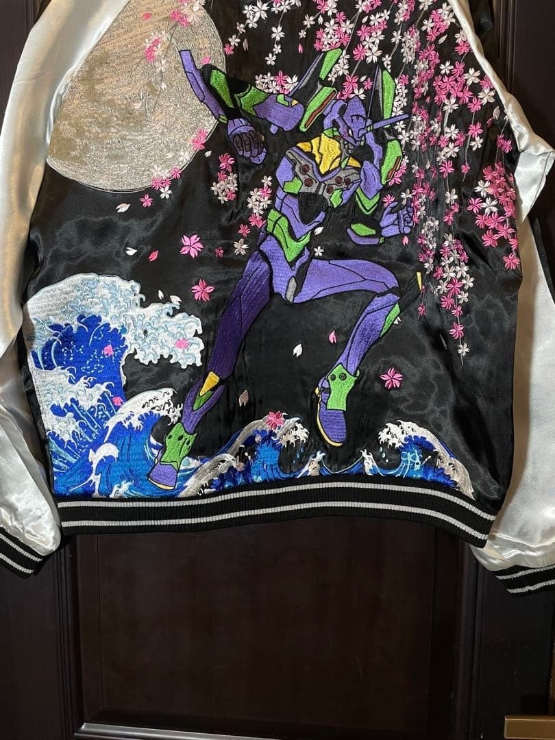 Nishiki x Evangelion Eva-01 & Sakura Jacket Sukajan Embroidered JP XL (US L)