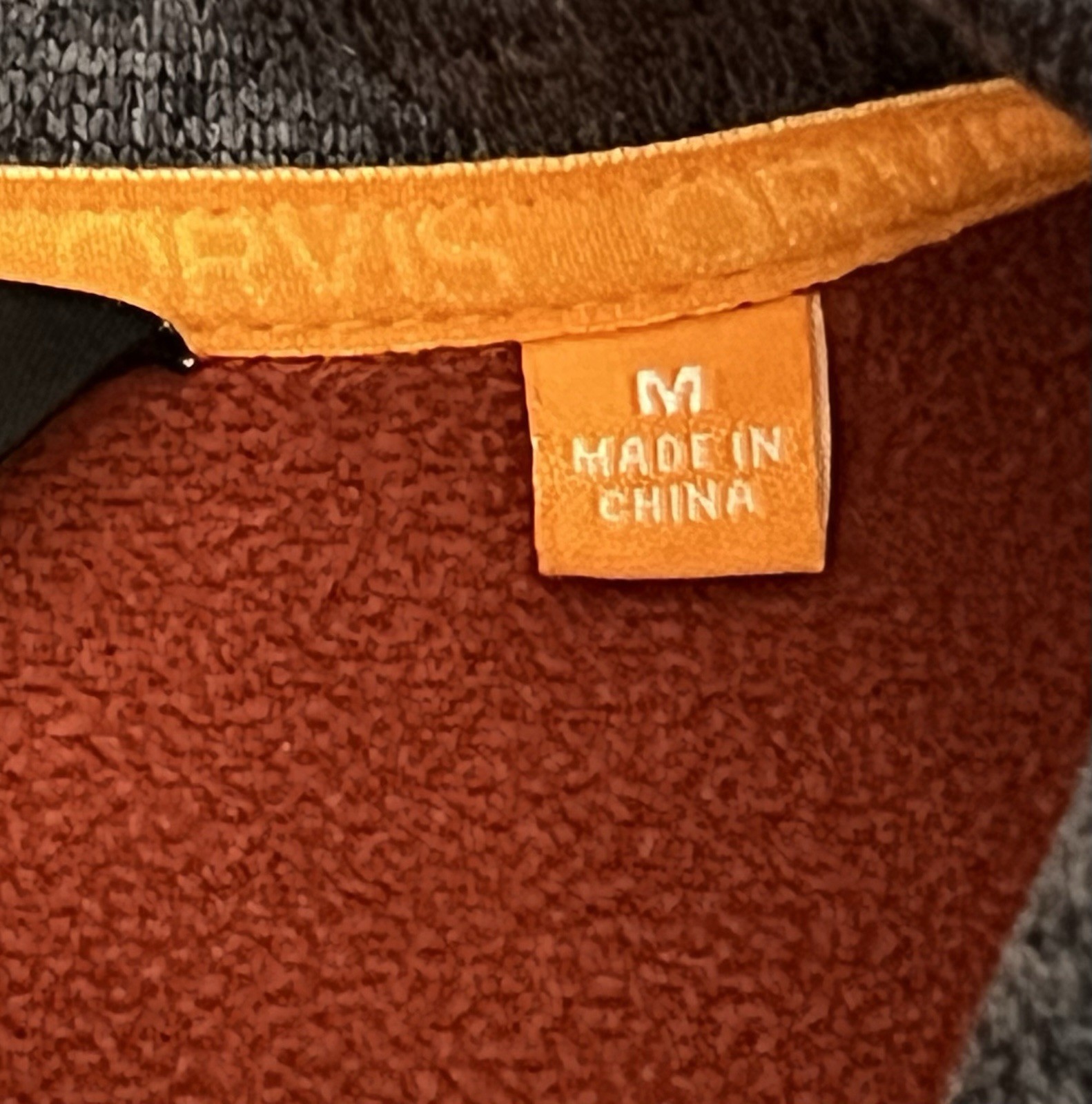 Orvis Mens M Fleece Lined Full Zip Jacket Gray Soft Shell Pockets Outdoor Casual