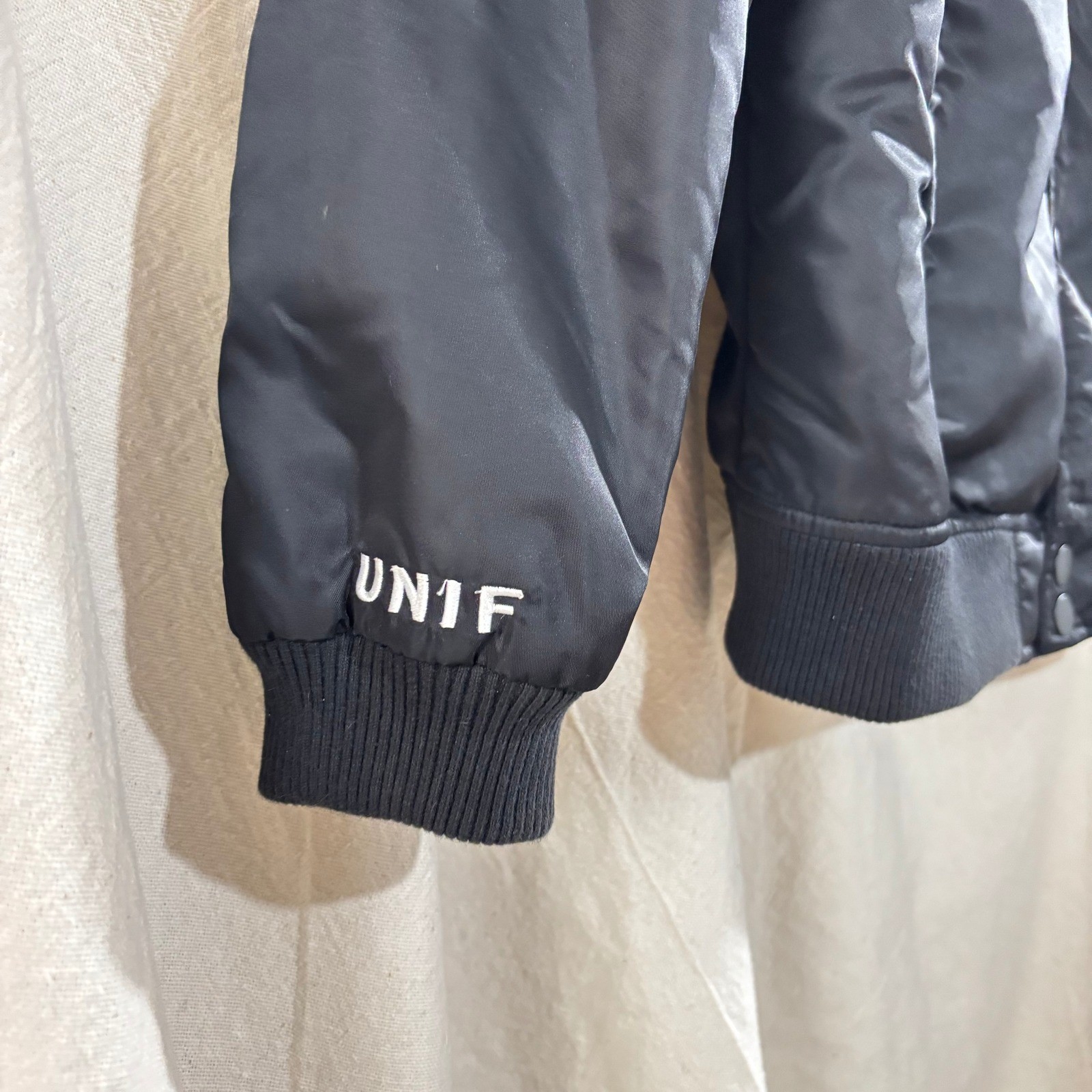 Rare Archive UNIF «NBD 4 EVA» Rainbow Embroidery Bomber Jacket S