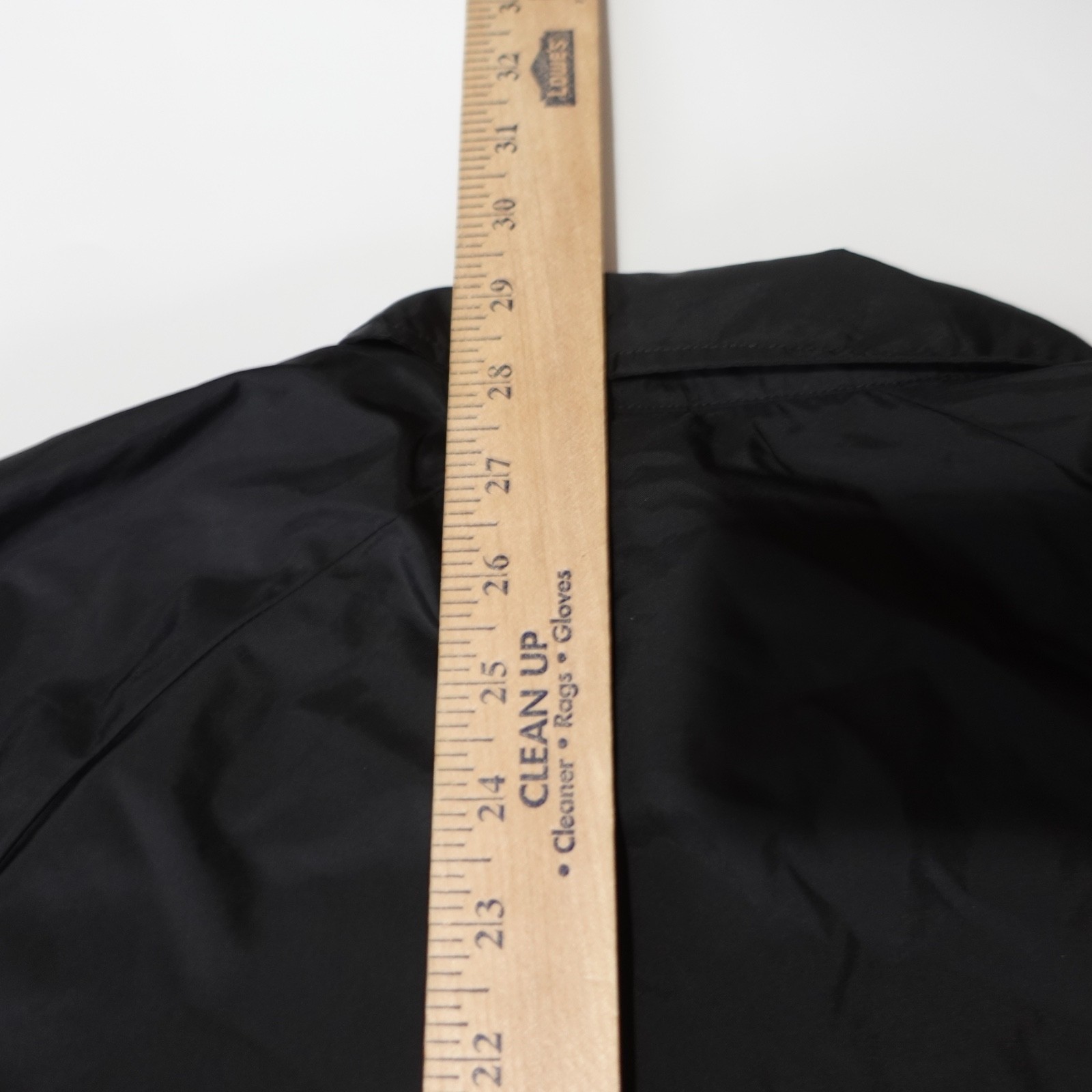 Vans Jacket Mens M Black Windbreaker Collared Lined Snap Pockets Drawstring
