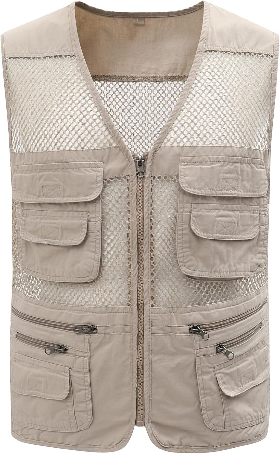 Men’s Utility Vest Fishing Safari Vest Summer Travel Vest with Pockets