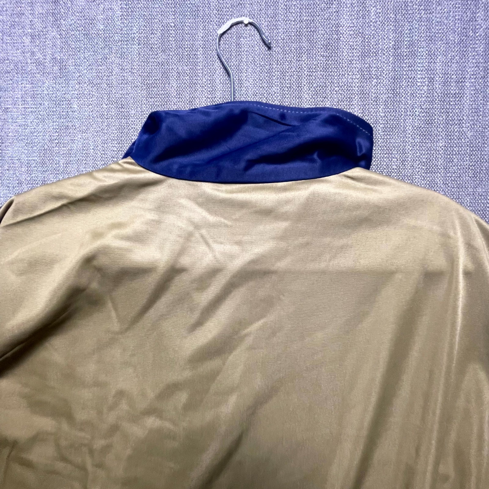 Royal Threads Canada Track Jacket Mens Beige Full Zip Colorblock Mock Neck XXXL
