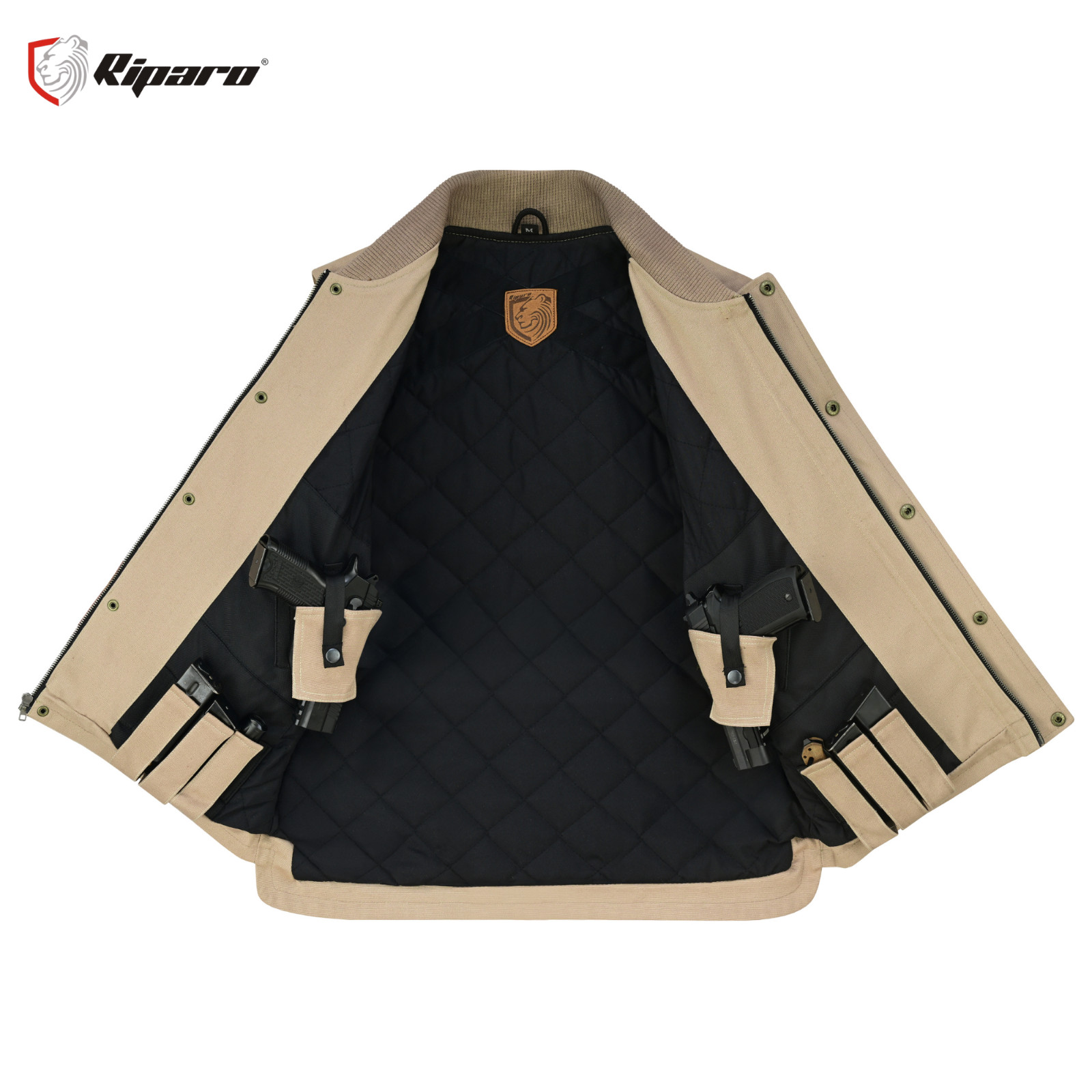 Riparo Concealed Carry Vest for Men – Heavy Duty Canvas – Dual Holsters