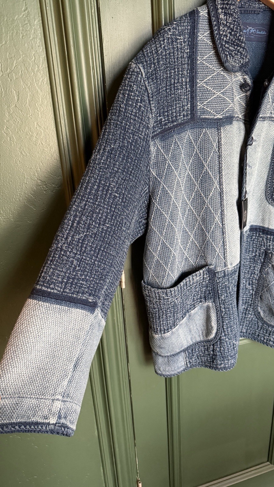 PORTER CLASSIC KENDO SASHIKO FRENCH JACKET HYBRID Sz Large US SELLER NWT