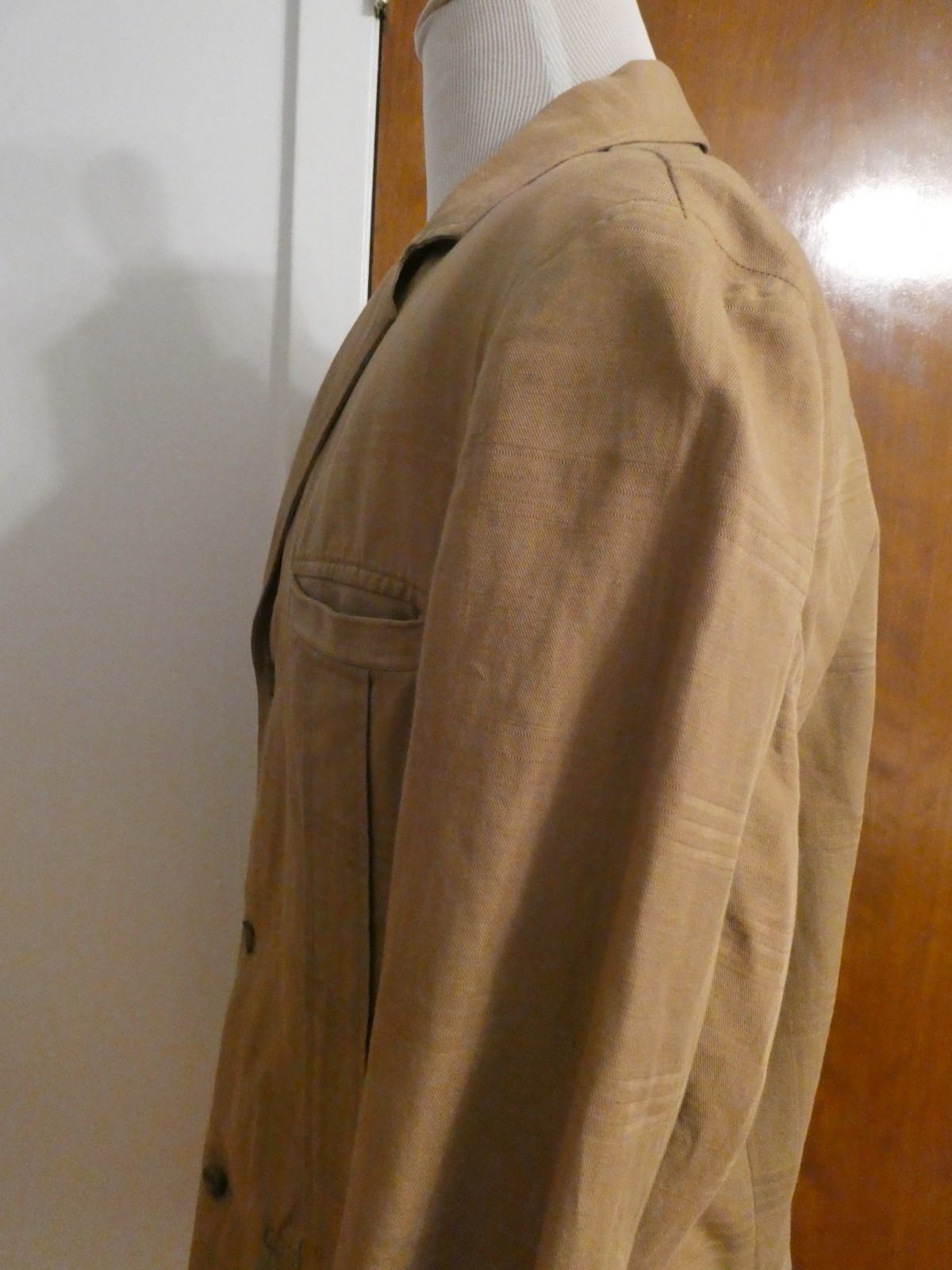 Robert Graham Blazer Men’s Soft 100% Cotton Brown Sport 1 Piece Coat Casual XL