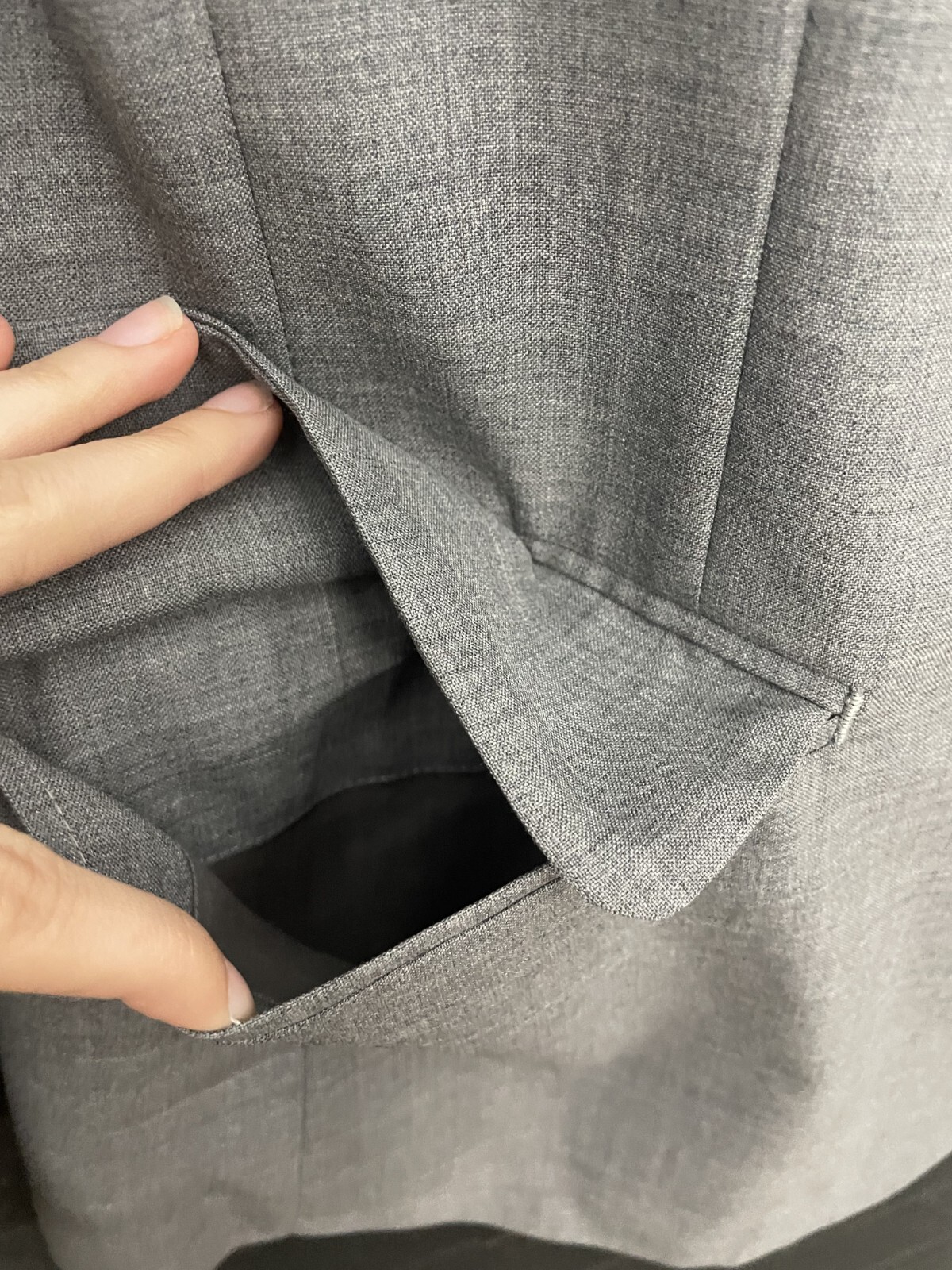 Nom de Guerre Men’s Jacket Blazer Gray Two Button Size Large Japan