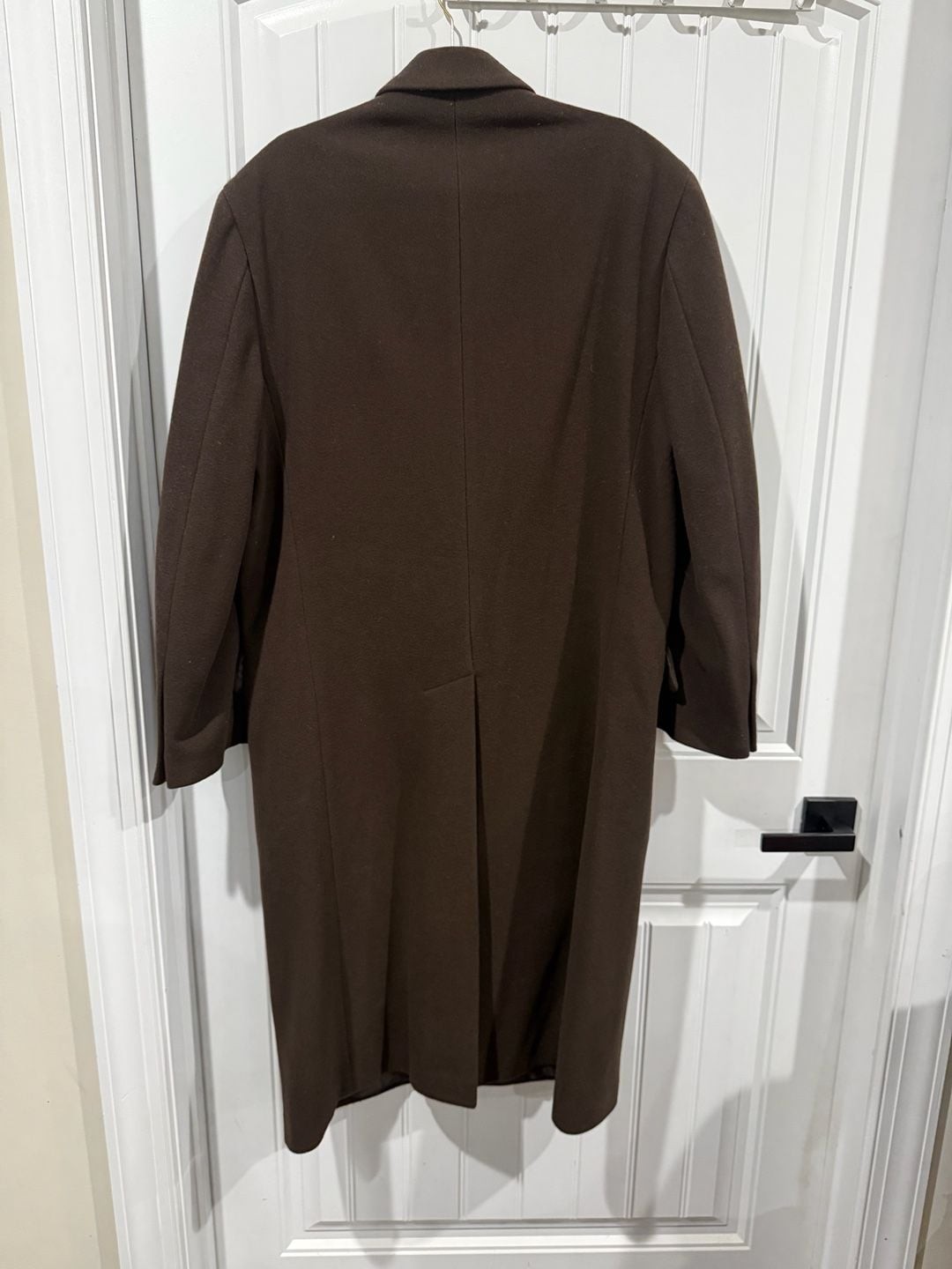 Vintage CHAPS Ralph Lauren Lambswool Double Breasted Overcoat Brown 40 Coat
