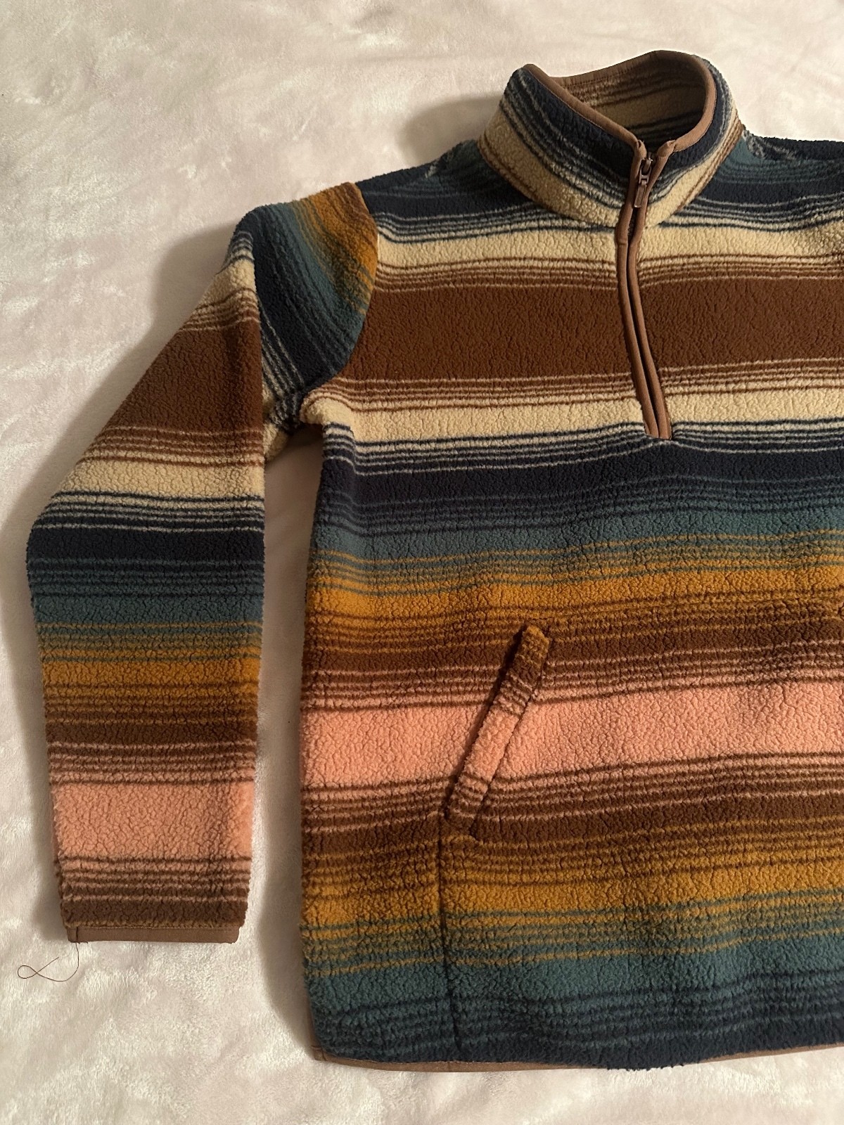 Wrangler Sherpa Fleece Lined Thermal Jacket / Shacket – Size Medium (M) Brown