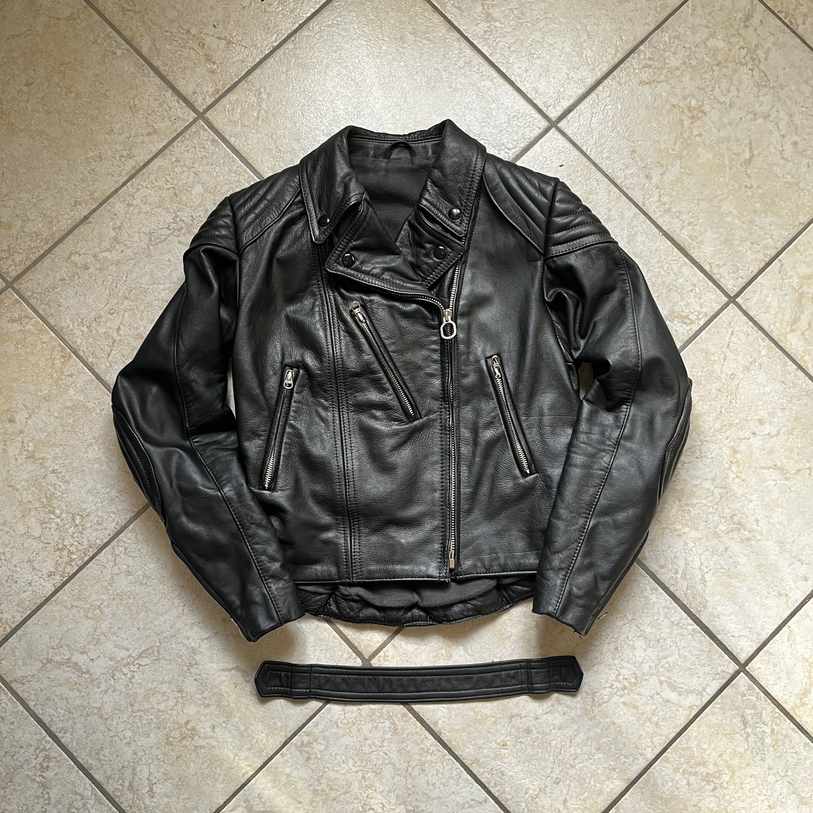RARE MINT Erdmann Leather 1952 «Rocker» Jacket – Full Set – West Germany – Size 38