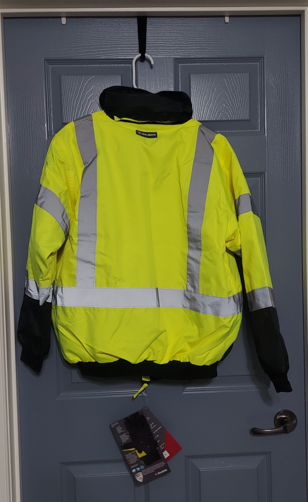 High Visibility Waterproof Jacket with Removable Fleece Liner Size Small 75-1311