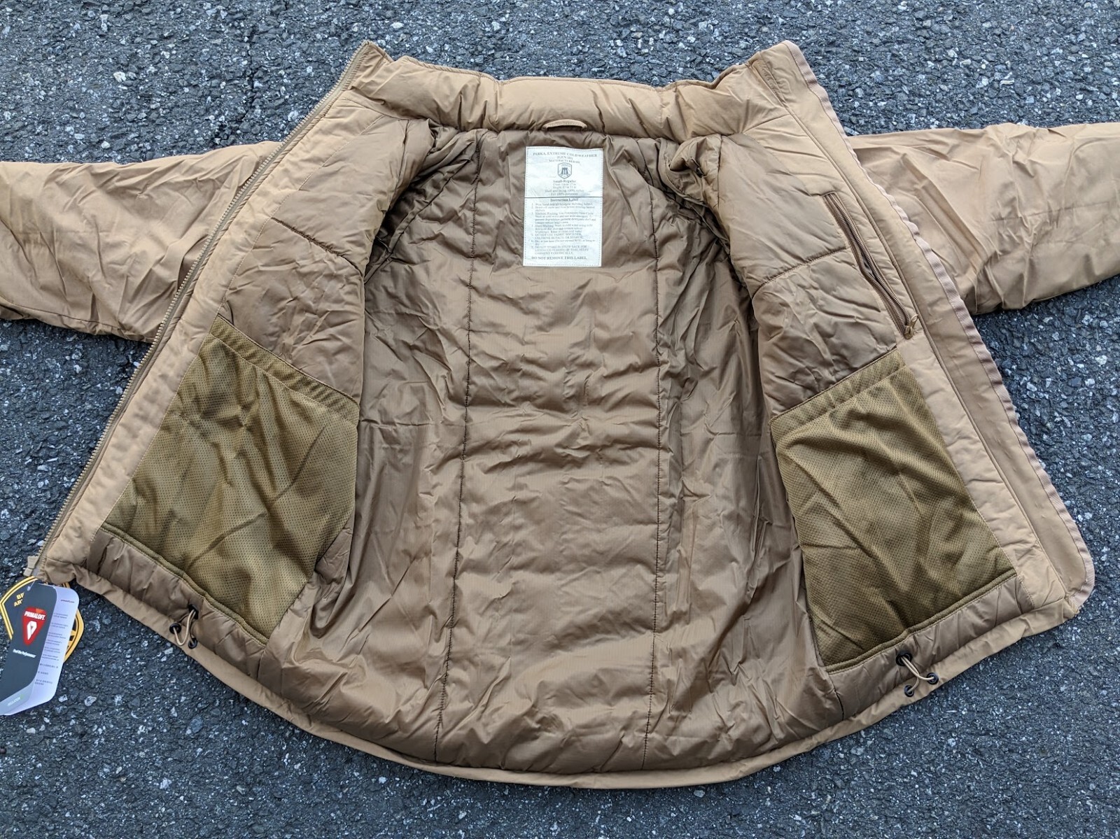 Gen 3 Level 7 PCU ECW PrimaLoft Cold Weather Coyote Parka Jacket RUN BIG