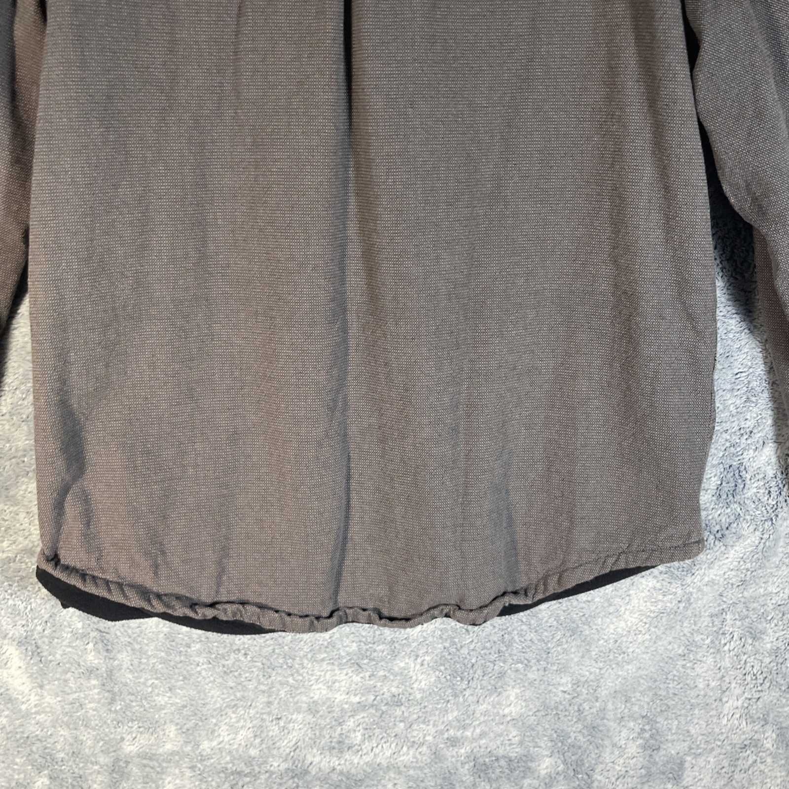 Hurley Mens Lined Jacket Size Small w Gray Snap Up Closure Pockets Comfortable