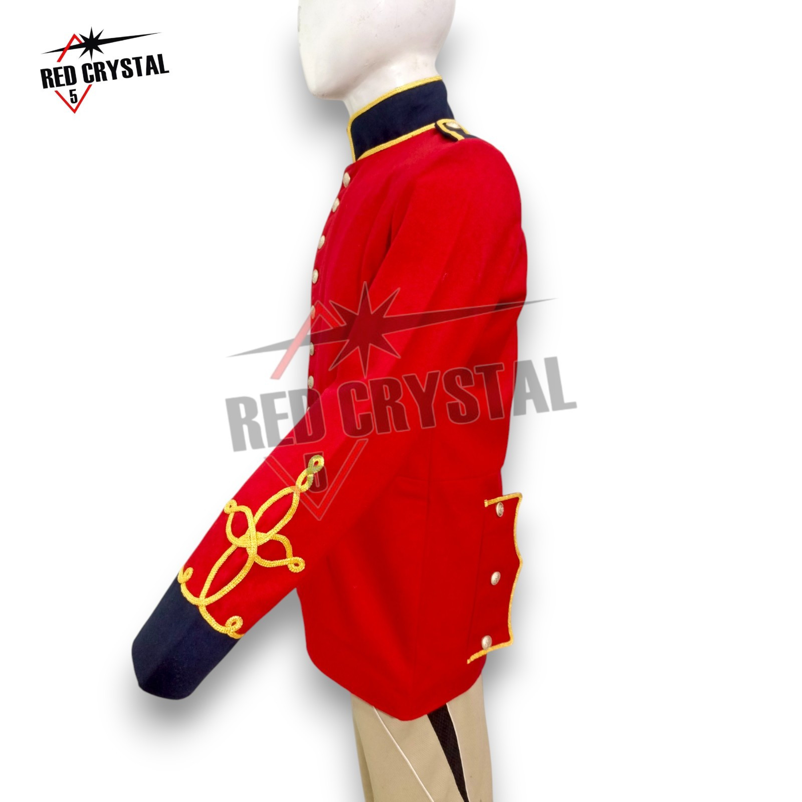 New British Era 4th7th Royal Dragoon Guards Cavalry Regiment Scarlet Red Tunic