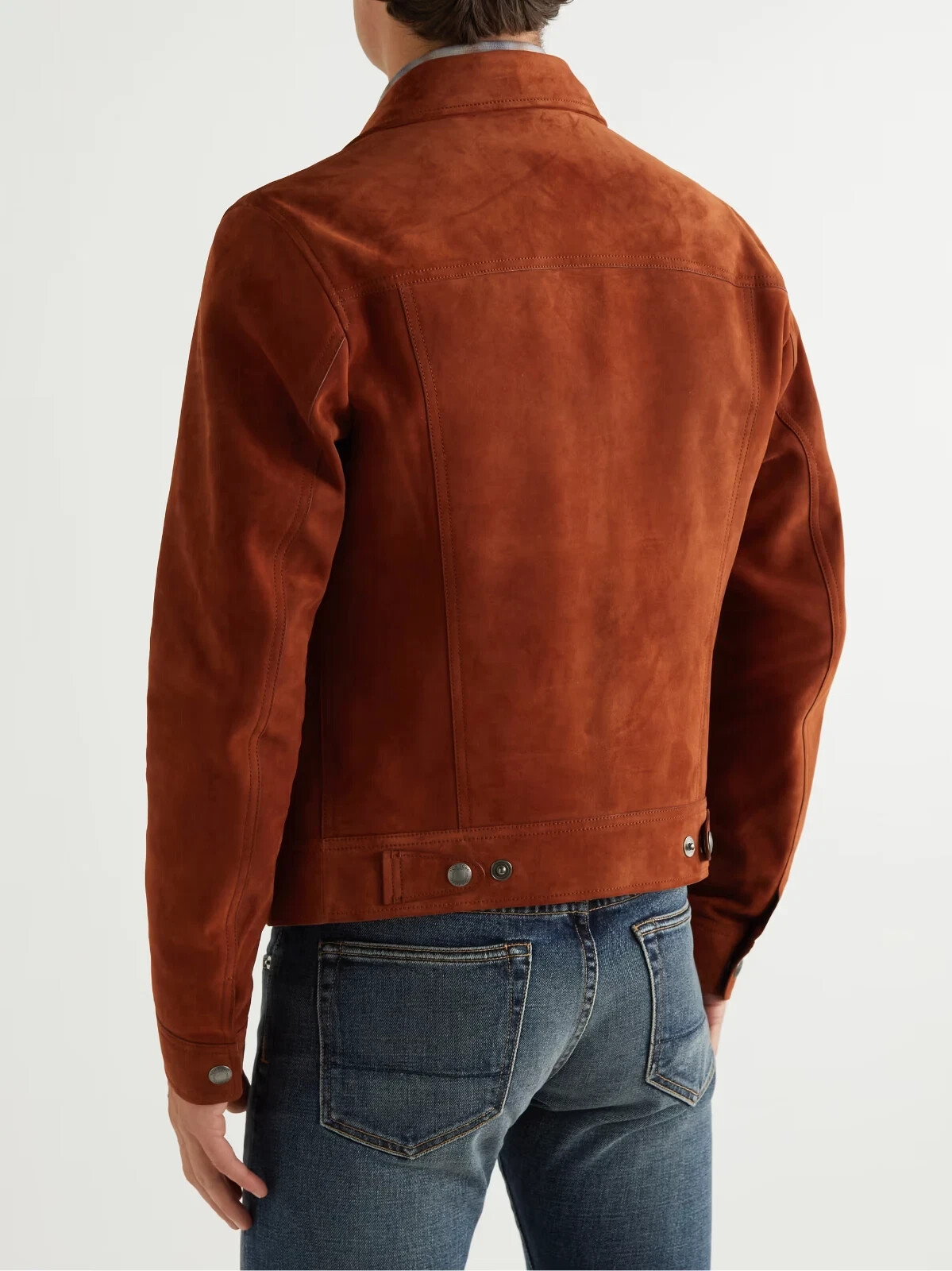 Brown Field Leather Mens Jacket Pure Suede Custom Made Size S M L XXL 3XL 4XL