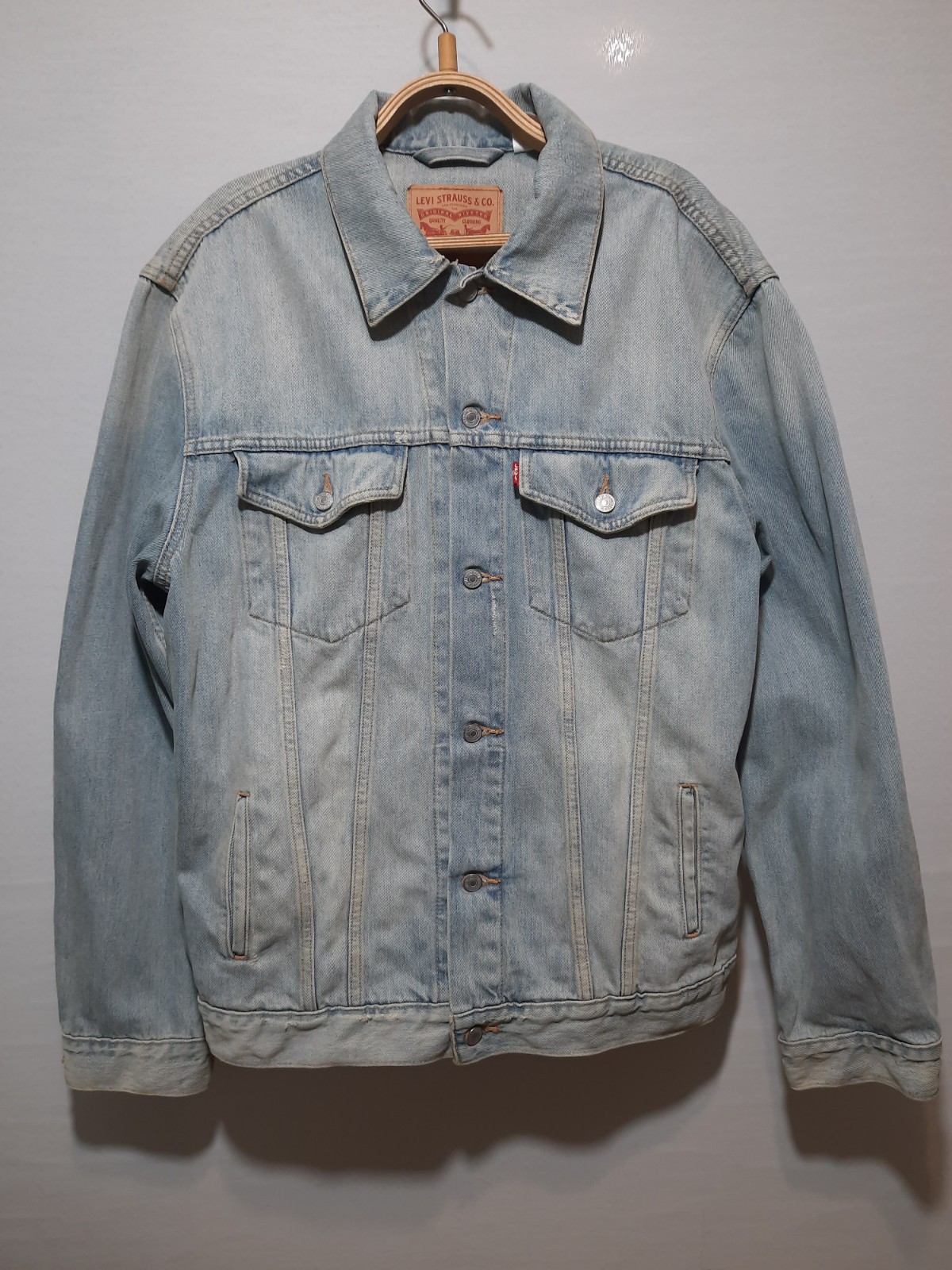 Levis Mens Denim Trucker Jacket XXL Cotton