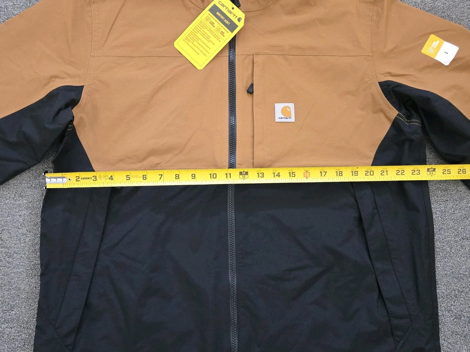 Carhartt Men’s LARGE Storm Defender Relaxed Fit Lightweight Monterey Rain Jacket