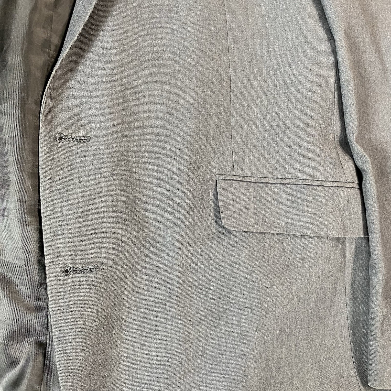 Kenneth Cole Reaction Business Casual Size 46 R Regular Gray Suit Jacket Blazer
