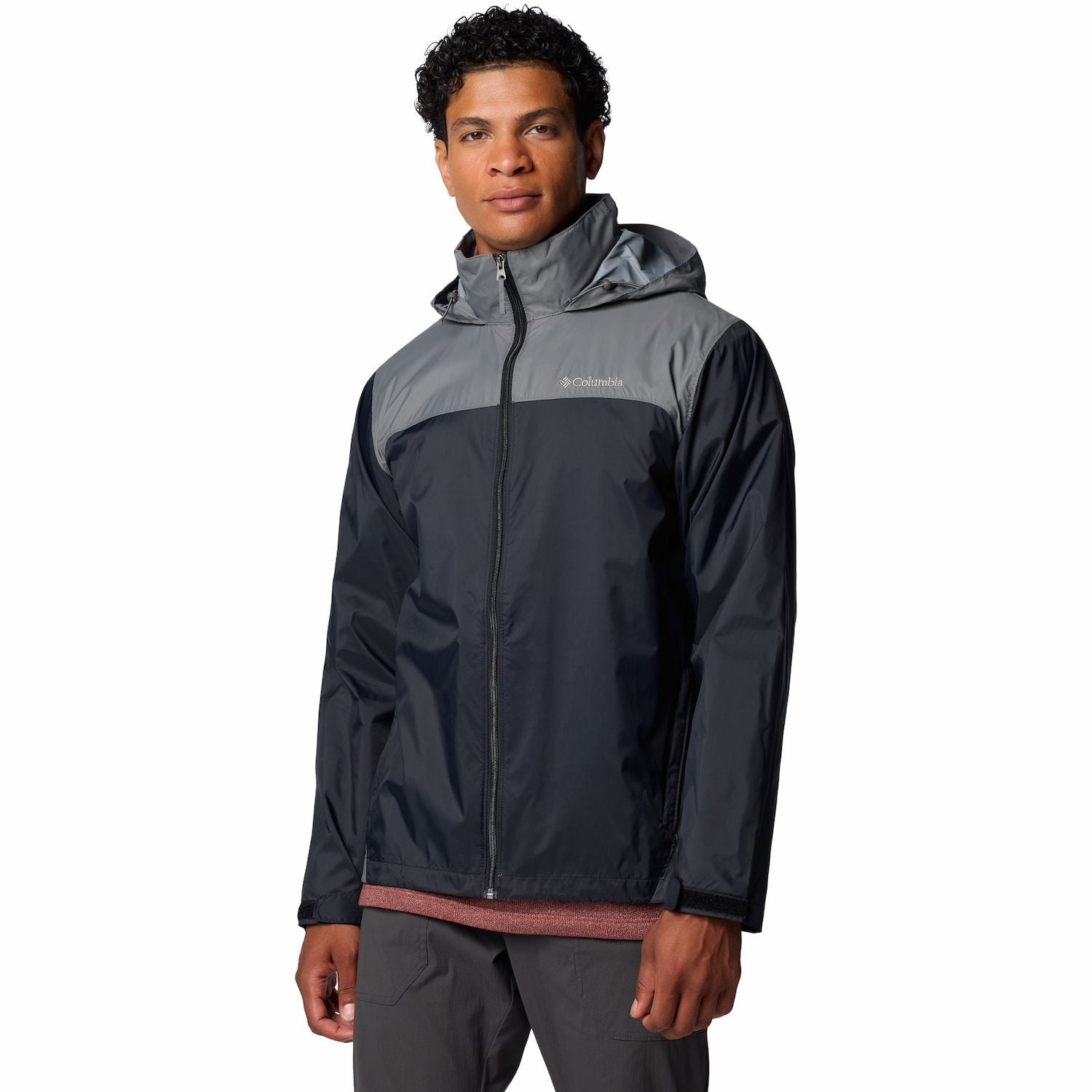 Columbia Men’s Glennaker Lake II Hooded Rain Jacket, Waterproof Nylon, Packable,