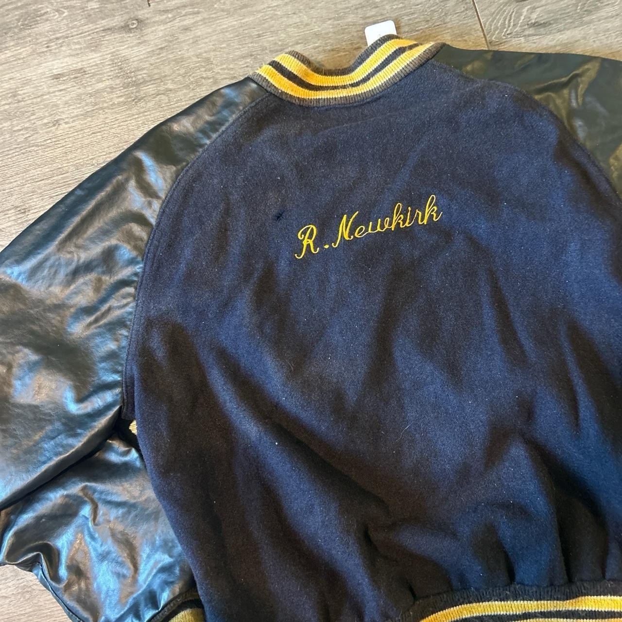 true vintage Matt’s Jackets varsity Letterman football wool leather Jacket sz 50
