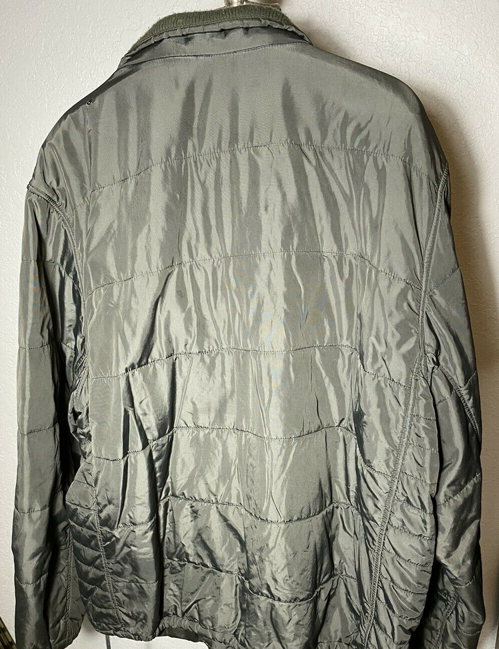 Structure Brand Mens Winter Coat Grey Zip-Up Yes Pockets, No Hood Size XXL