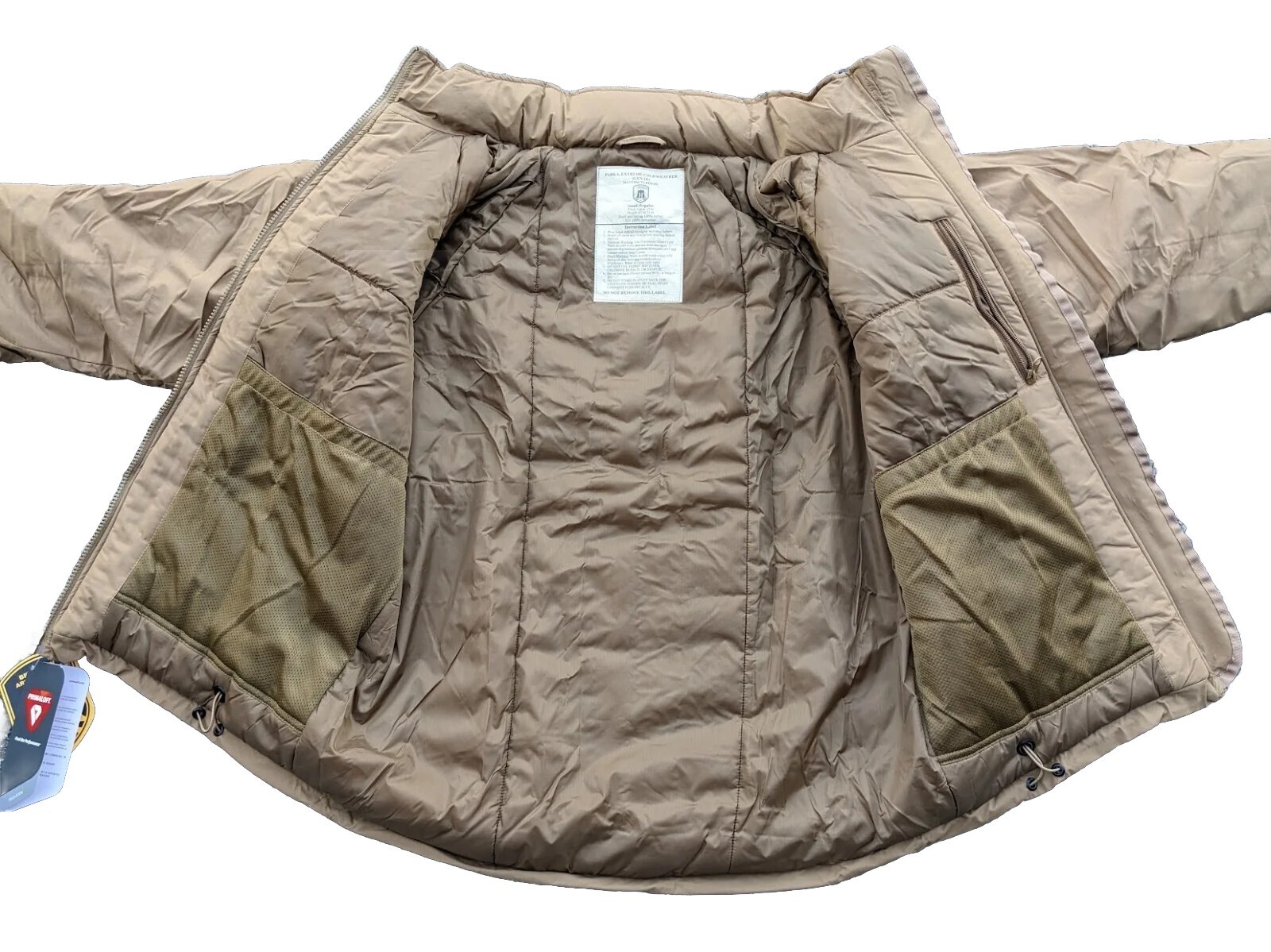 Gen 3 Level 7 PCU ECW PrimaLoft Cold Weather Coyote Parka Jacket RUN BIG