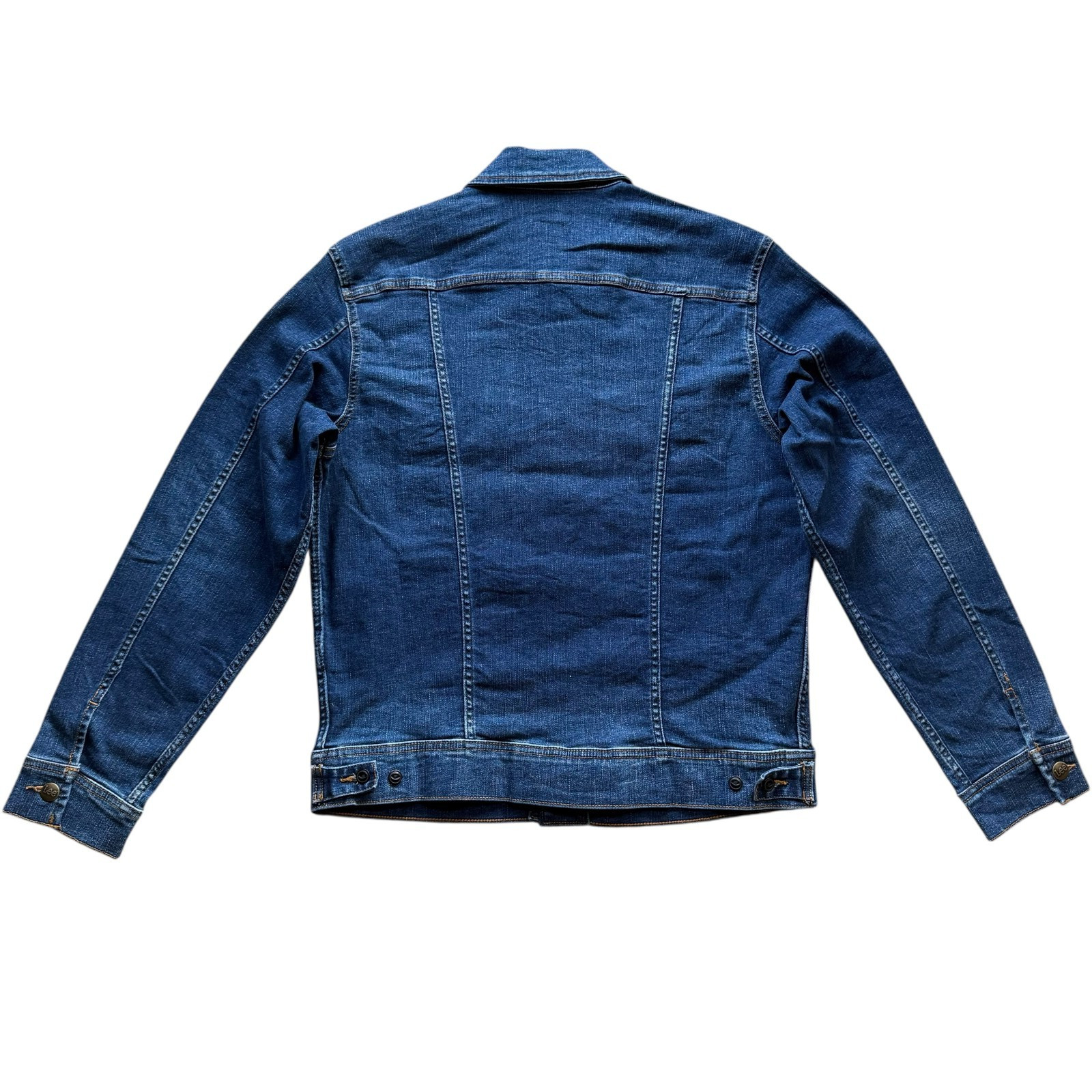 LEE Men’s Dark Blue Wash Regular Fit Extreme Motion Rider Trucker Denim Jacket