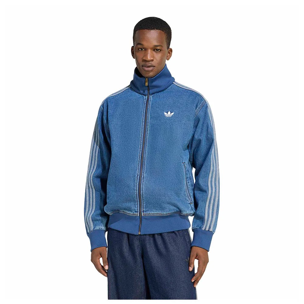 Men’s Adidas Originals Adicolor Denim Firebird Track Top Jacket KD1517 New