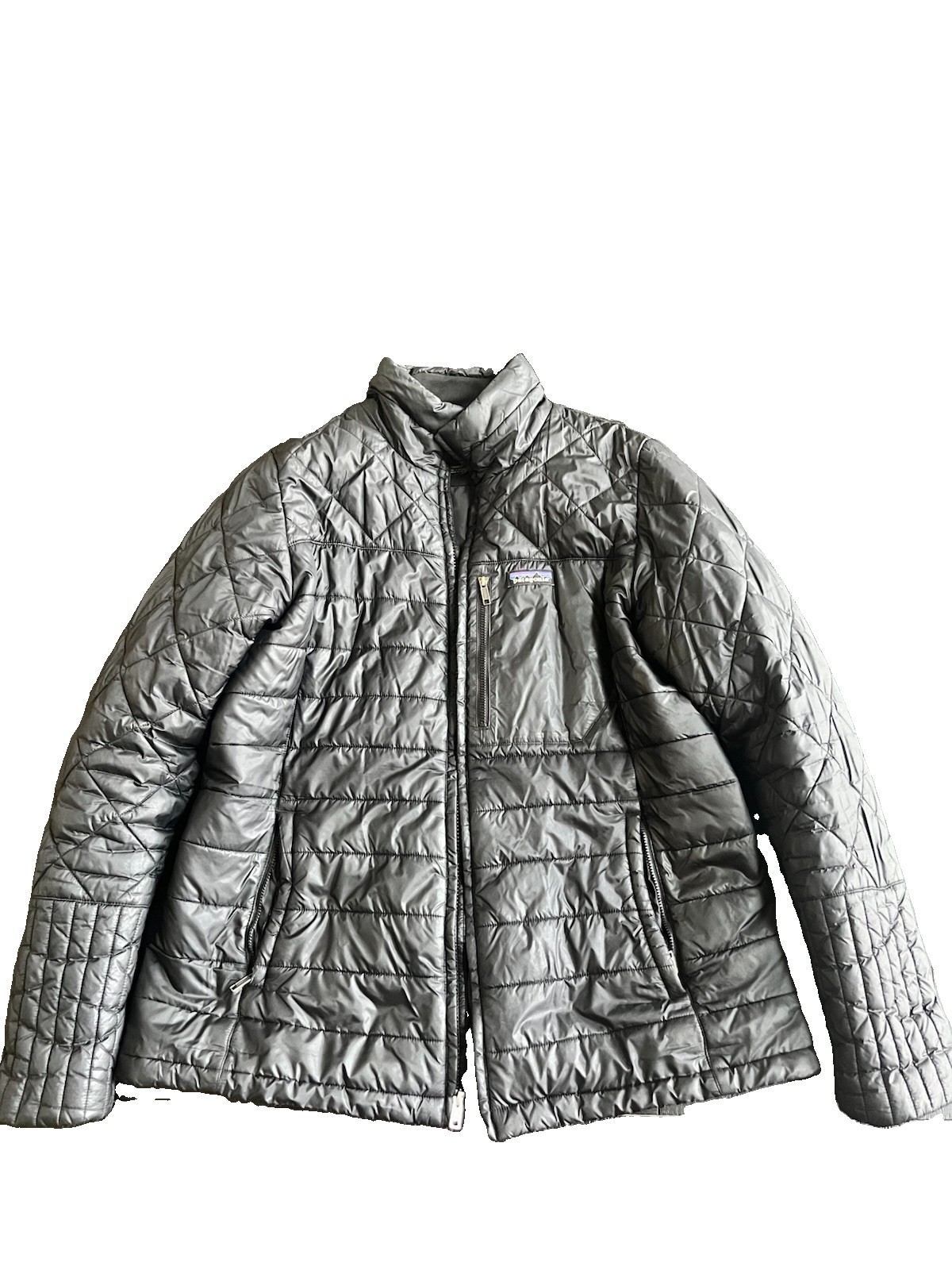 Patagonia women’s XL black nano puff Jacket Full Zip Stand