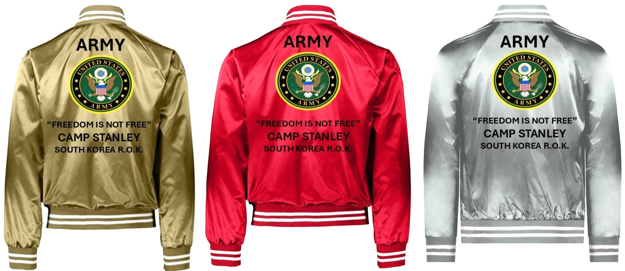 ARMY* FITZSIMONS ARMY MEDICAL CENTER-CO *SATIN JACKET*ARMY OFFICIAL LICENSE