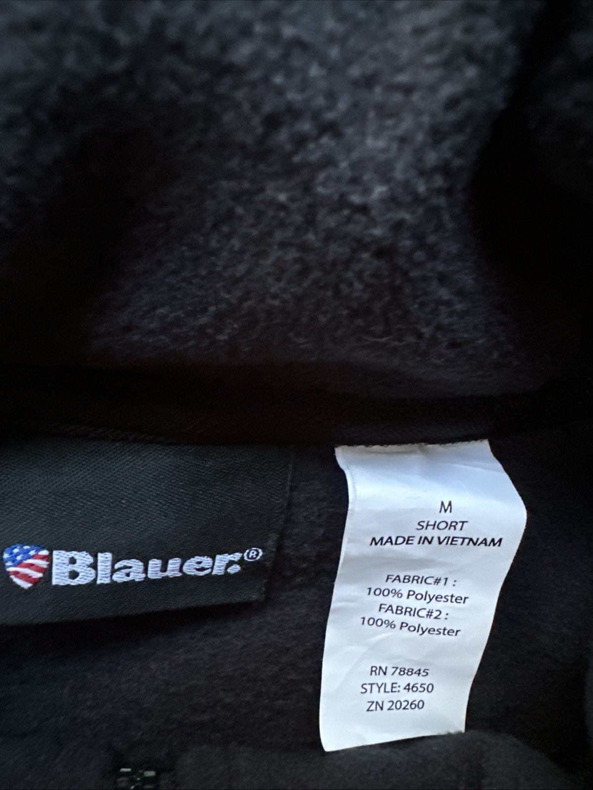 Blauer 4650 Fleece Duty Jacket Mens M Black EMS Police Fire Tactical USA