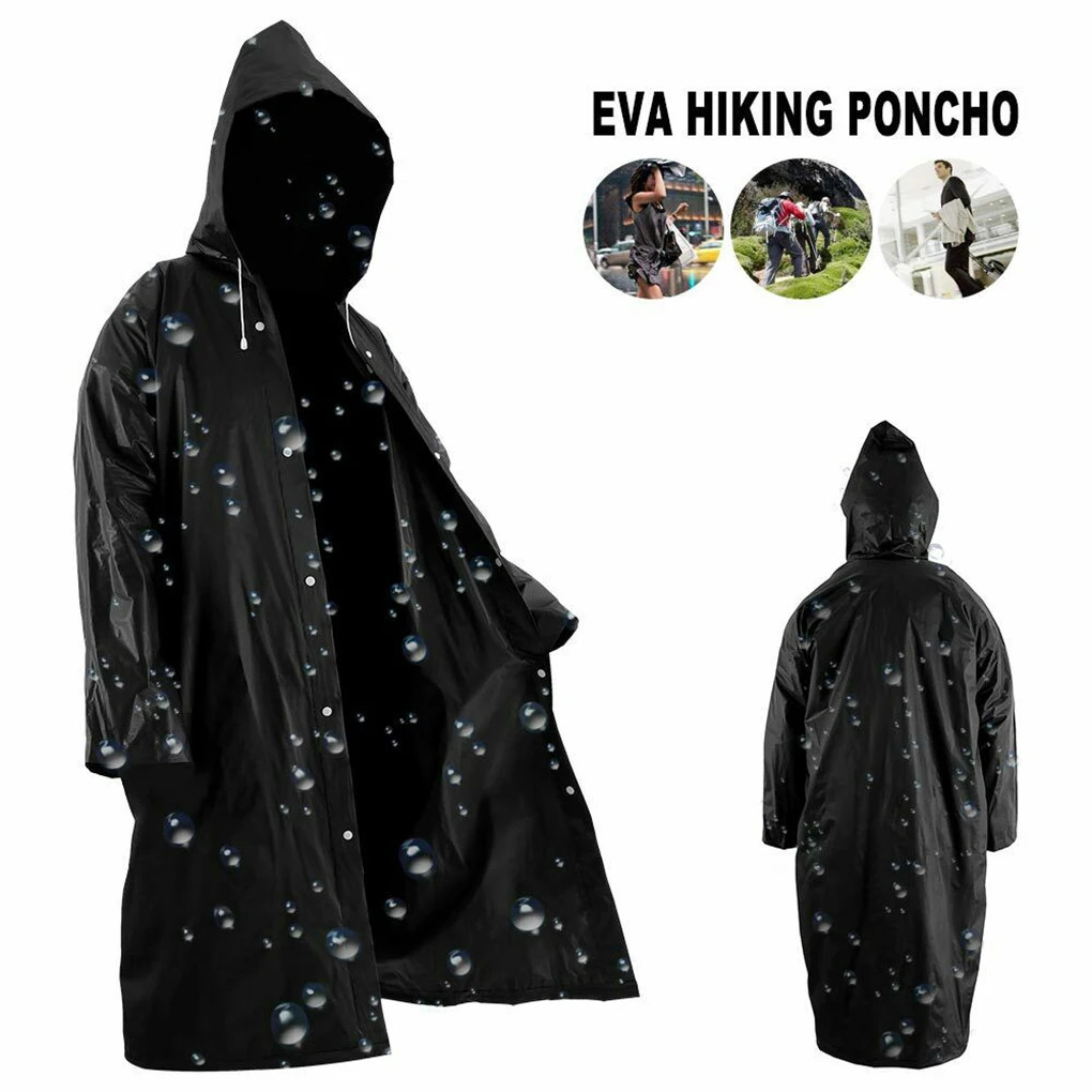 High Quality 1piece 145*68CM EVA Unisex Raincoat Thickened Raincoat Women Waterp
