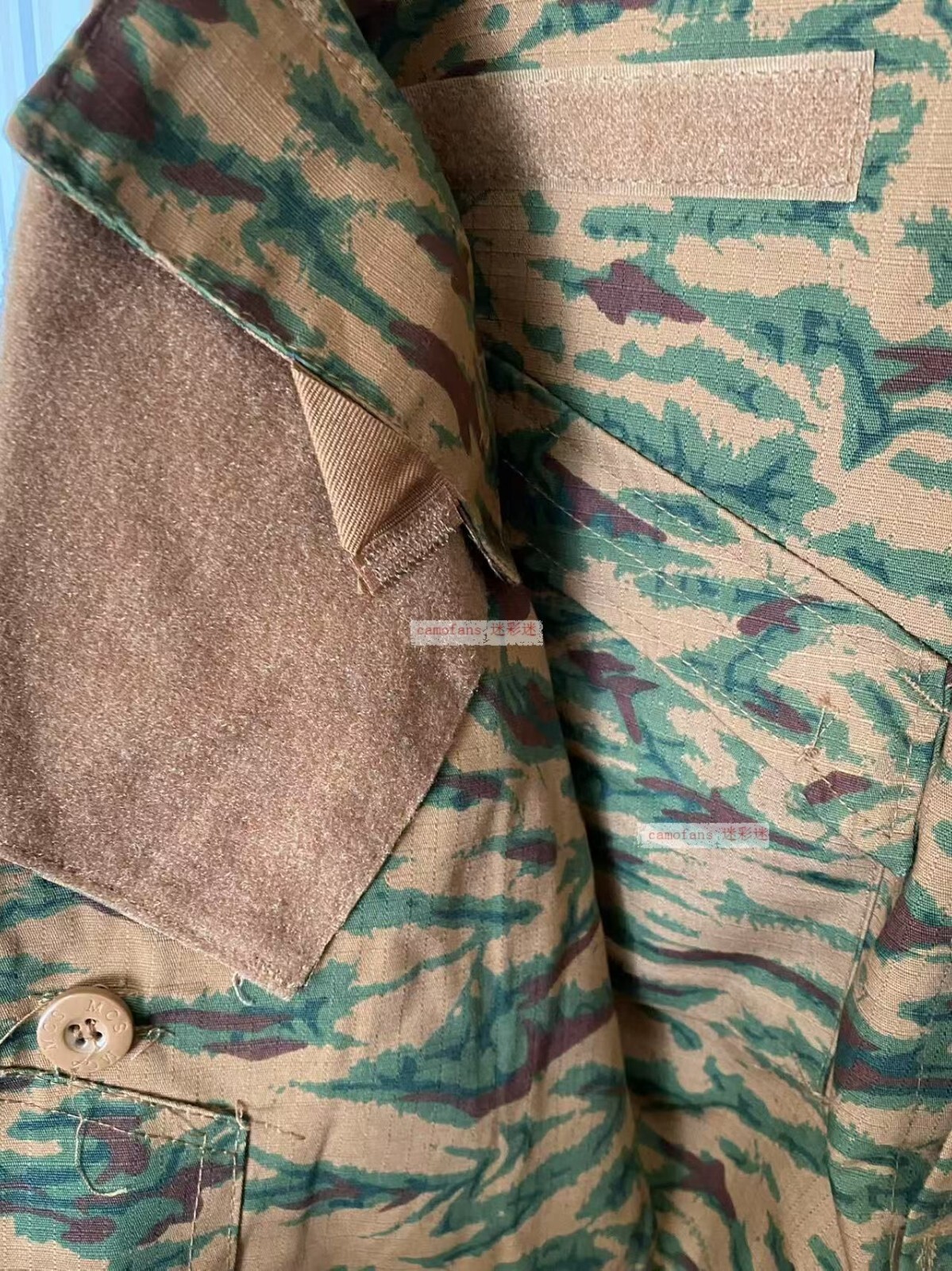 Rare Original Africa Burkina Faso Army Orange Tiger Stripe Camouflage Uniforms
