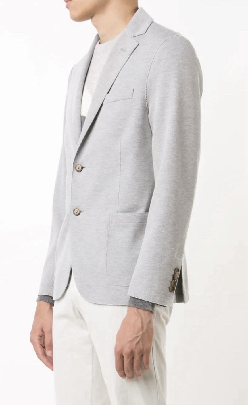 Eleventy Slim Fit Jersey Sport Coat In Grey IT 52 US 40
