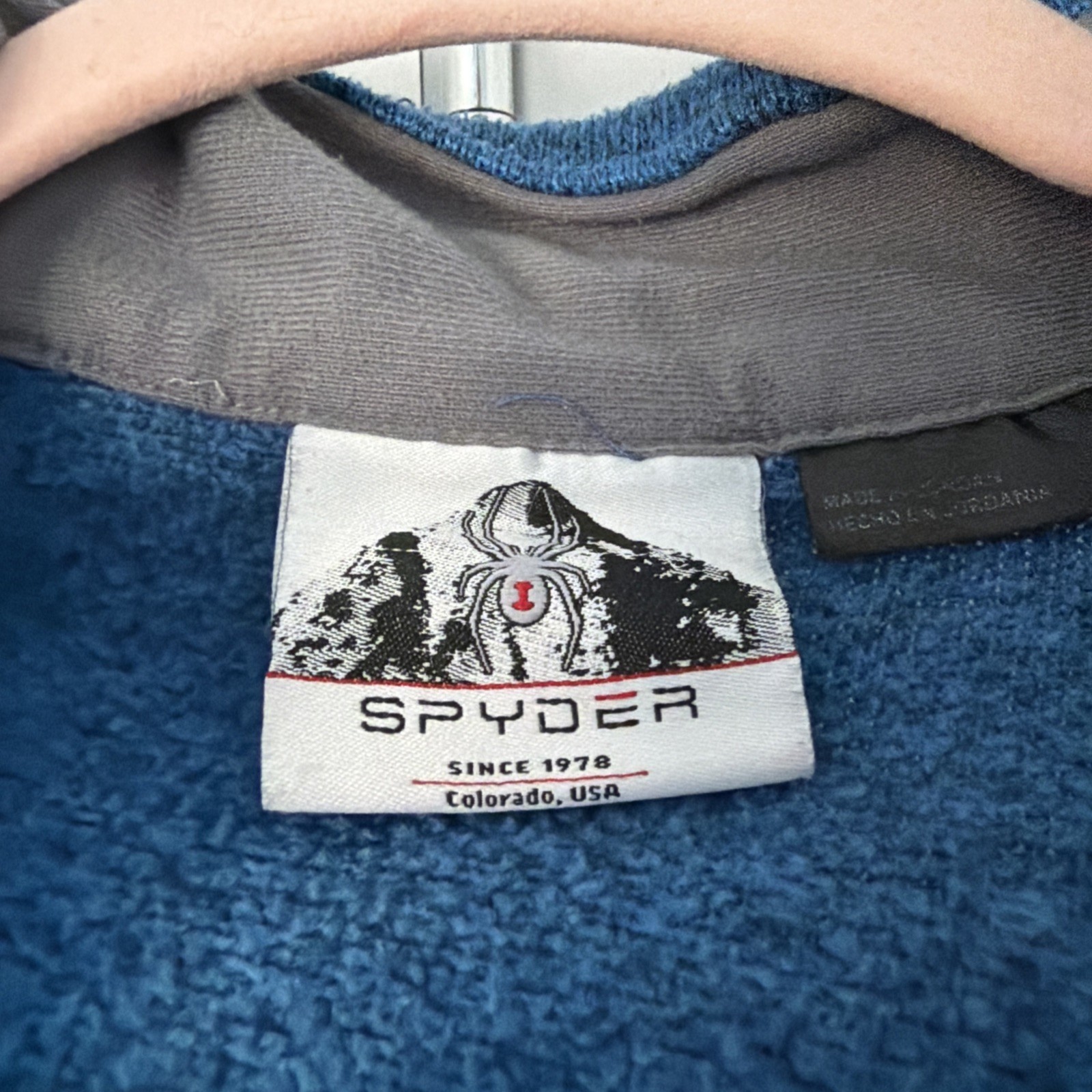 Spyder Wind Full Zip Jacket Men Size Medium Blue Color+US SELLER