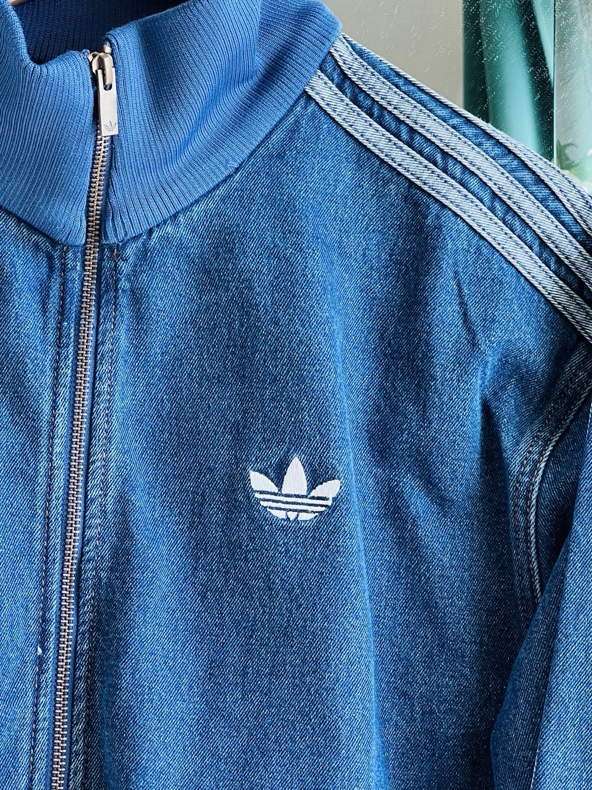 Men’s Adidas Originals Adicolor Denim Firebird Track Top Jacket KD1517 New