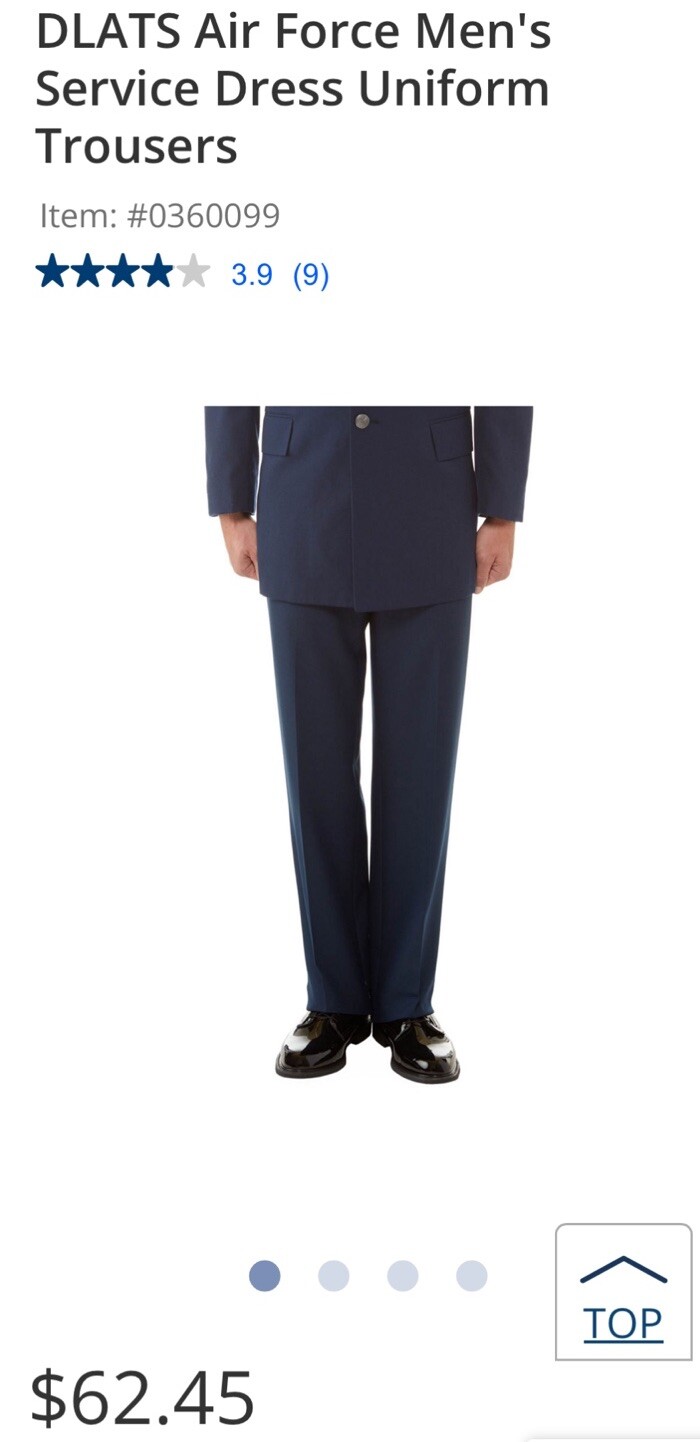 USAF AIR FORCE JROTC CIVIL AIR PATROL SERVICE DRESS BLUE PANTS TROUSERS NEW