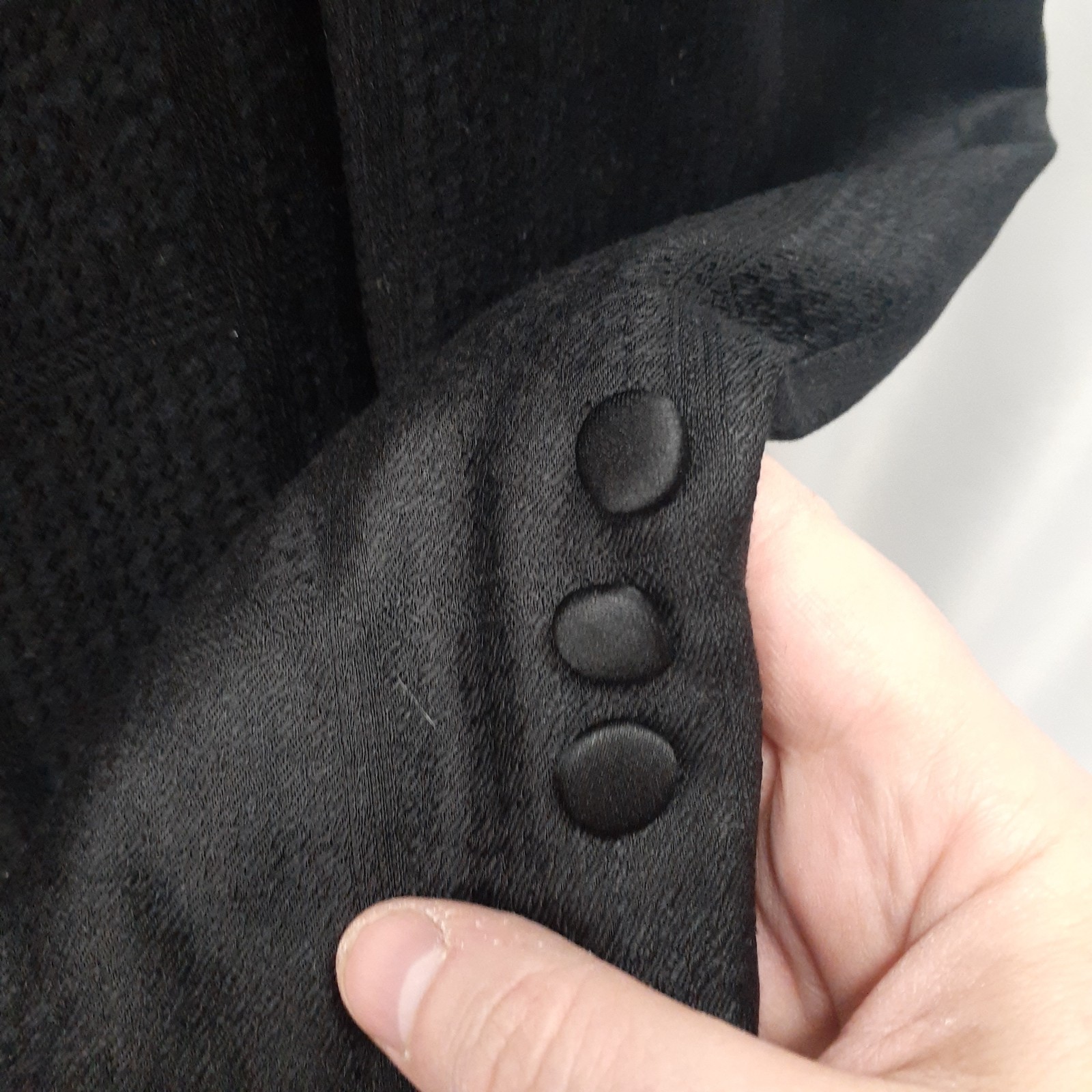 Ermenegildo Zegna 42 Short 1 Button Black Silk Dinner tuxedo jacket Shawl Collar