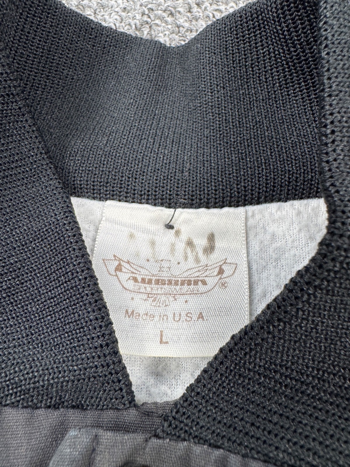 Vtg Auburn Sportswear Jacket Men Large Gray Satin Lined Windbreaker Bomber USA
