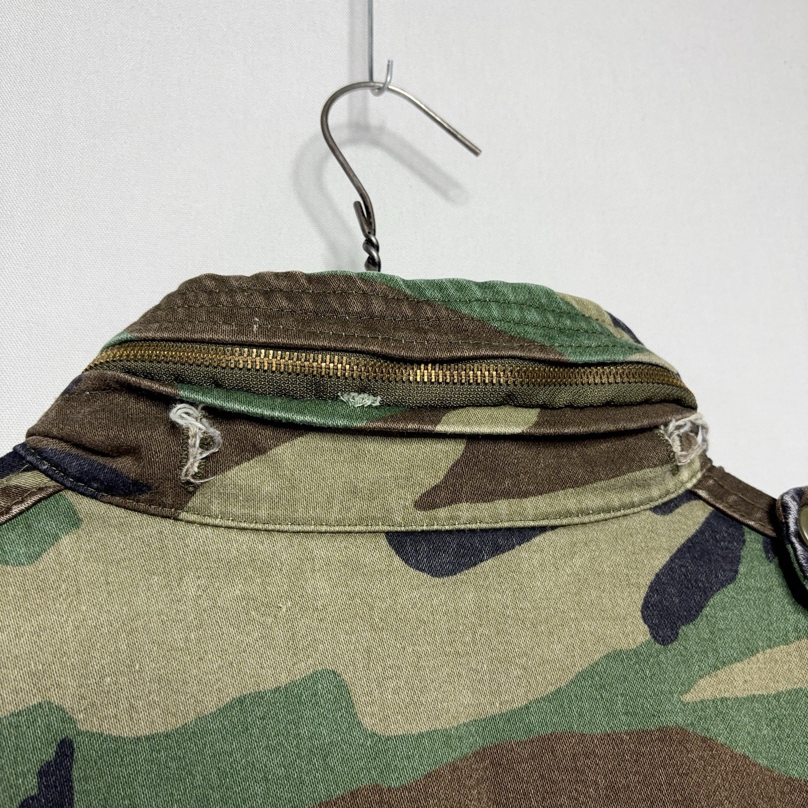 VTG M65 Field Jacket – Woodland Camo – United States Army – US MADE – LARGE