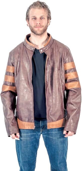 Adult Unisex Marvel Men’s Wolverine Movie Comic Character Replica Cosplay Jacket