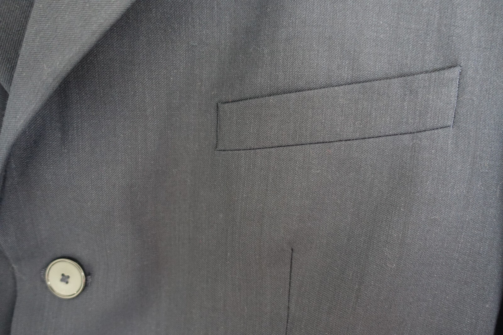 NWT ZARA MAN Black Suit Jacket 3 Button Front Size 38-40