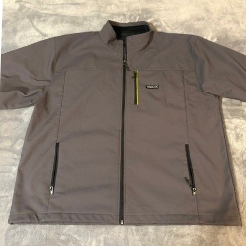 Walls Construction Jacket Full Zip Fleece Lined YJ918GA9 Grey Softshell Mens 2XL