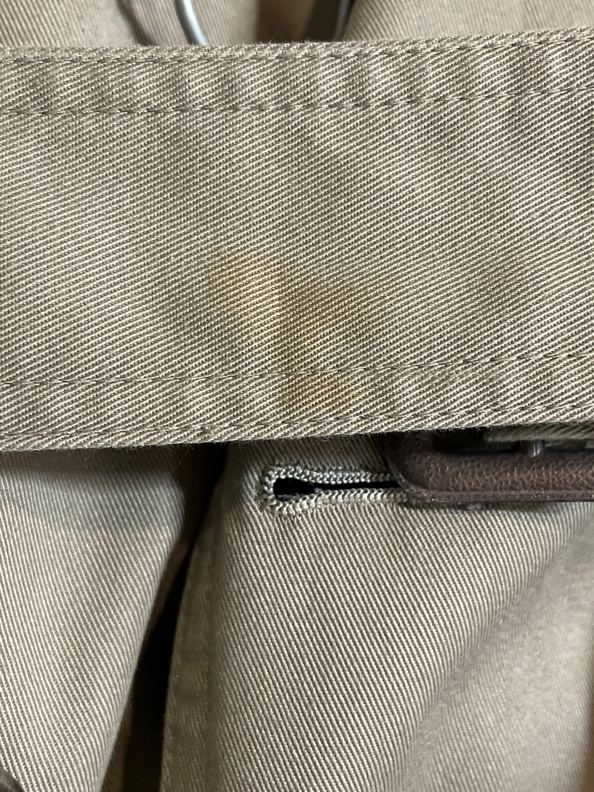 Arnie II Trench Coat Mens 44L Khaki Zip Out Lining Pockets Belted Vintage