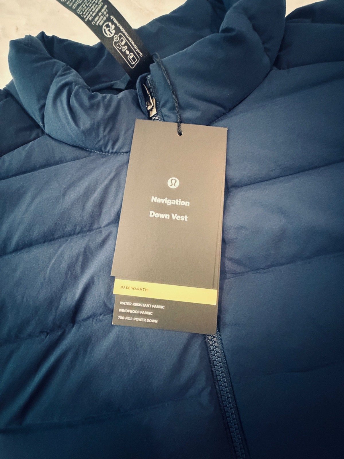 Lululemon Navigation Down Vest Size Large L CLBL Blue