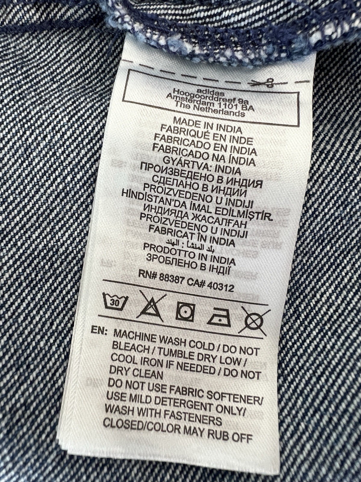 Men’s Adidas Originals Adicolor Denim Firebird Track Top Jacket KD1517 New