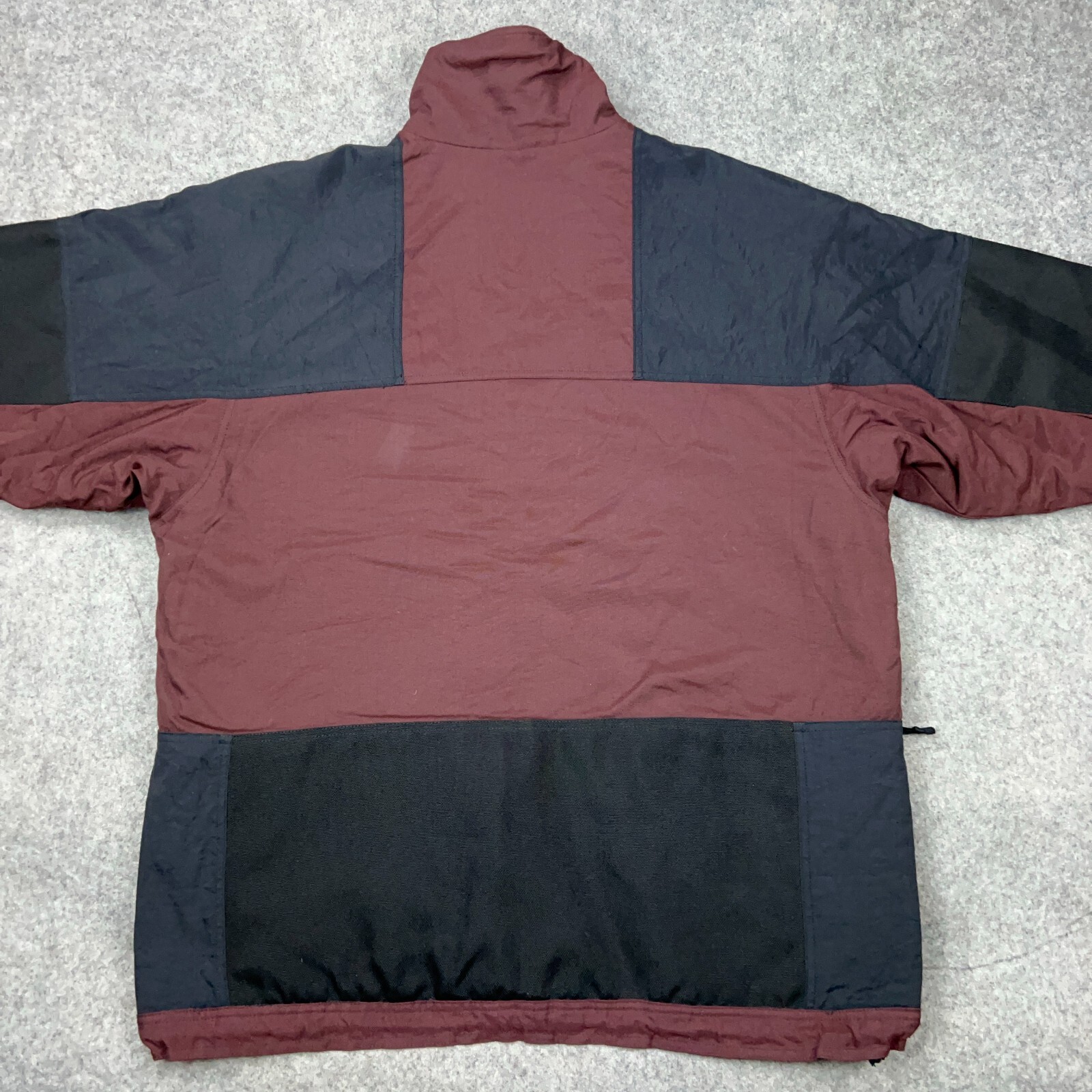VTG Nike ACG Jacket Mens Large Burgundy Zip Pullover Nylon Fleece Lined Outdoors