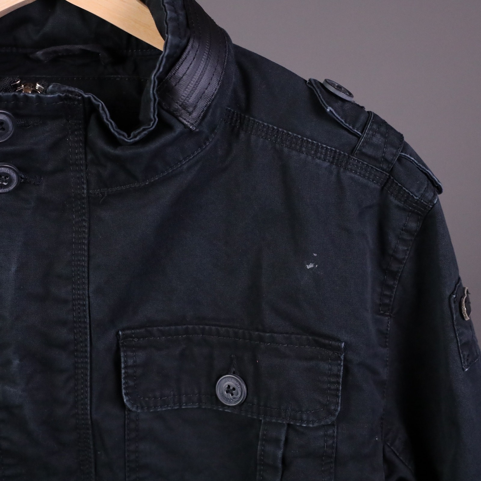 Brandit Field Jacket Black Men M Britannia M65 Military Gorpcore Hunting Outdoor