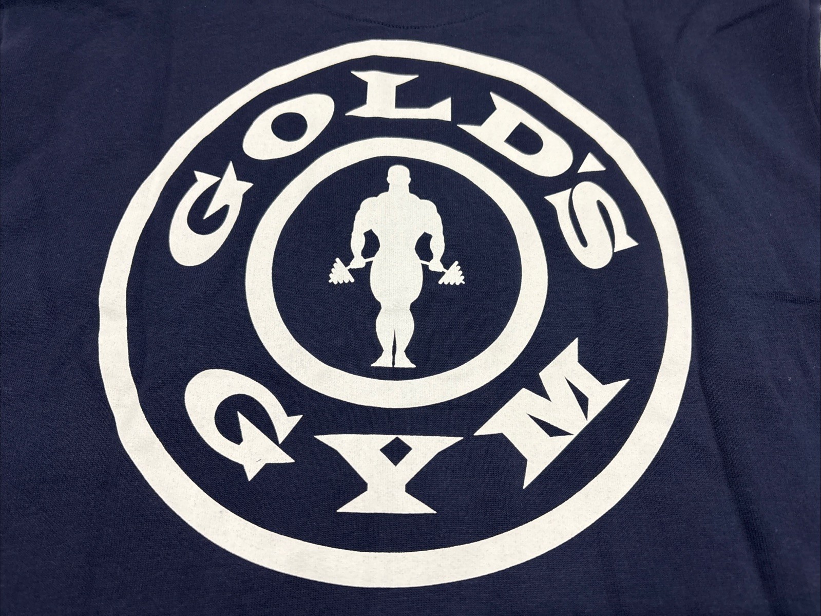 Gold’s Gym Men’s Size XL College Sweat Jacket Baseball Navy Blue – NEW
