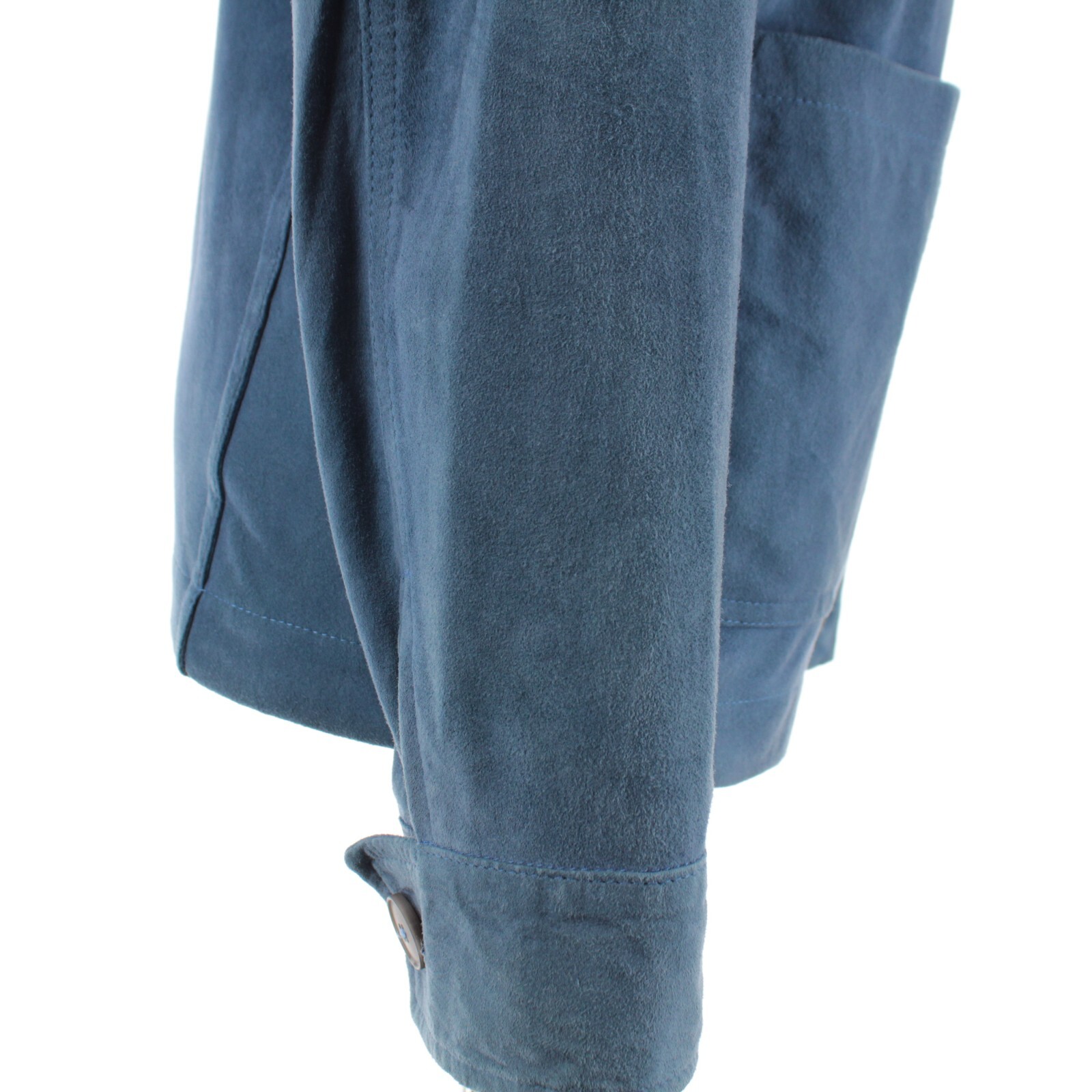 Ravazzolo NWD Soft Leather Jacket / Overshirt Size 50 (40 US) In Blue